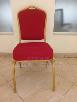 Premium Red Gold Banquet Chair