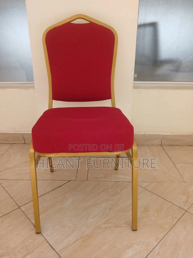 Premium Red Gold Banquet Chair