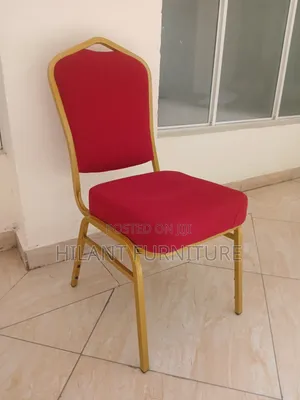 Premium Red Gold Banquet Chair
