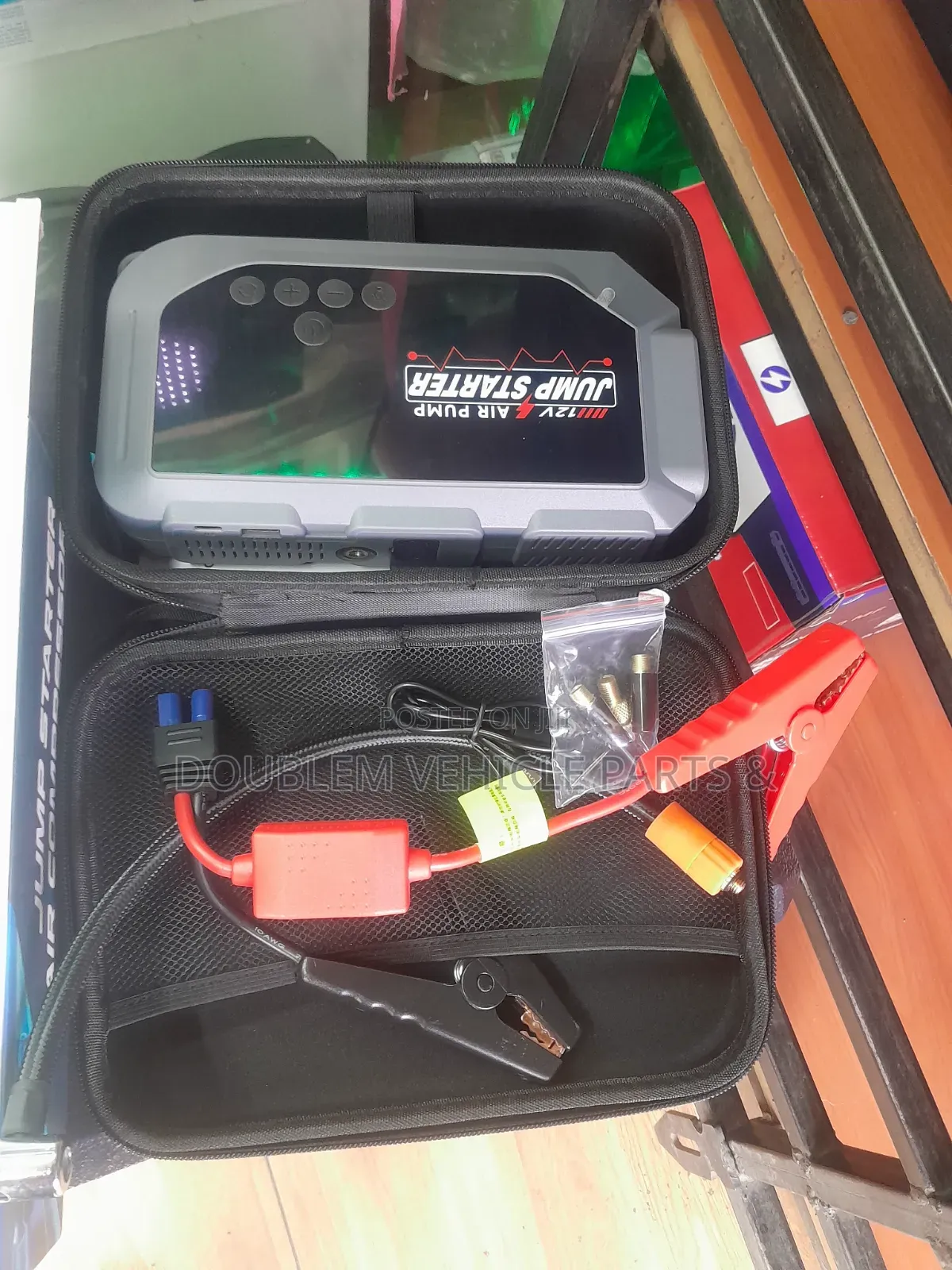 Multi-Function Jump Starter and Air Compressor/Air Pump 120,000mAh