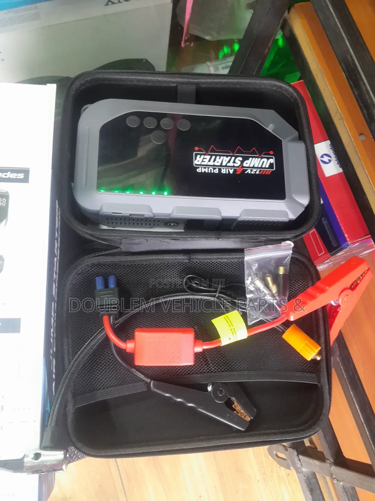 Multi-Function Jump Starter and Air Compressor/Air Pump 120,000mAh