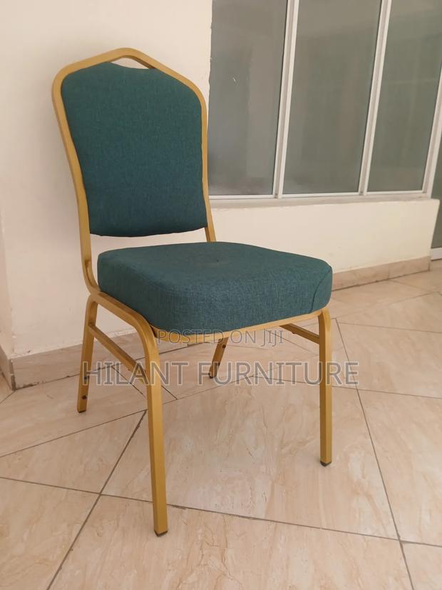 Premium Green Gold Banquet Chair - main view