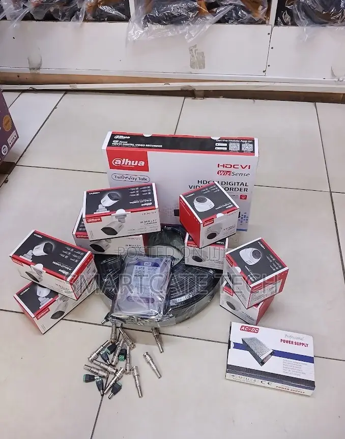 Dahua 8 Channel CCTV System With 8 HD Dome Bullet Cameras