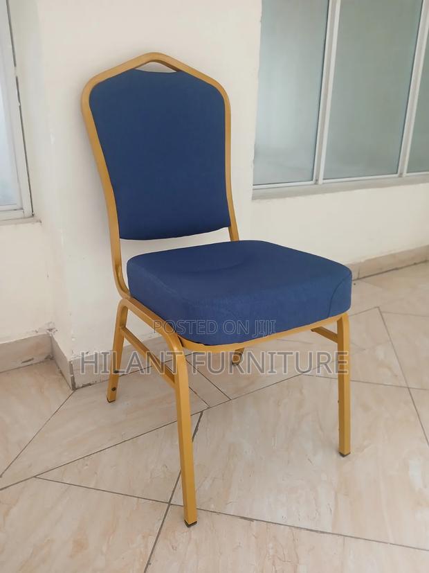 Premium Blue Gold Banquet Chair - thumbnail 2