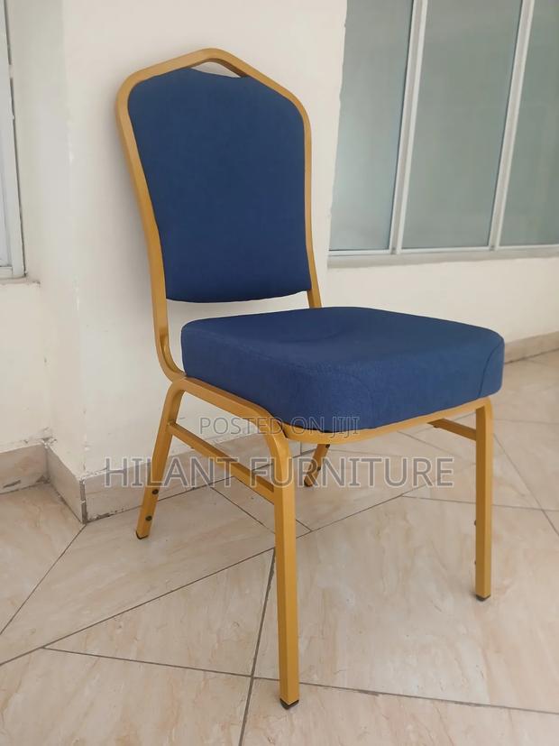 Premium Blue Gold Banquet Chair - thumbnail 3