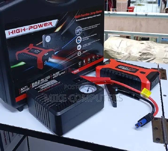 Smart Jump Starter for Light Vehicles With Air Compressor