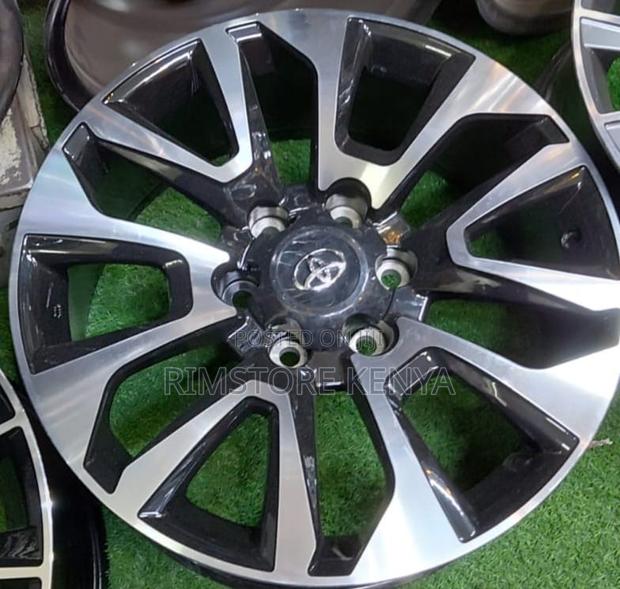 Size 17 Black Silver, Prado 150, HIlux Double Cab, Full Set