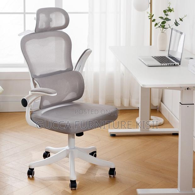 Office Chair; White Ergonomic Office Chair