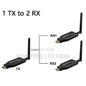 50m Wireless HDMI Extender 1TX 2RX – Full HD 1080p Black