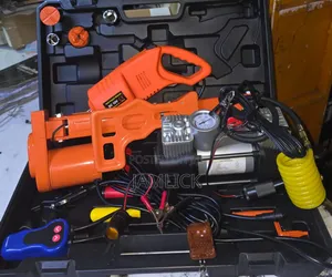 Electric Car Jack With 2-Cylinder Air Compressor - Jm