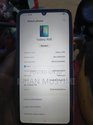 New Samsung Galaxy A06 128 GB Black
