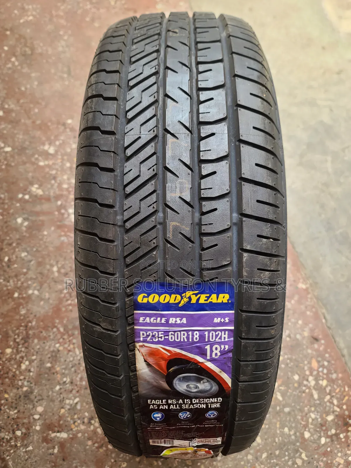 235 /60 R18 Goodyear Tyres 102H Eagle RSA All Weather Condition