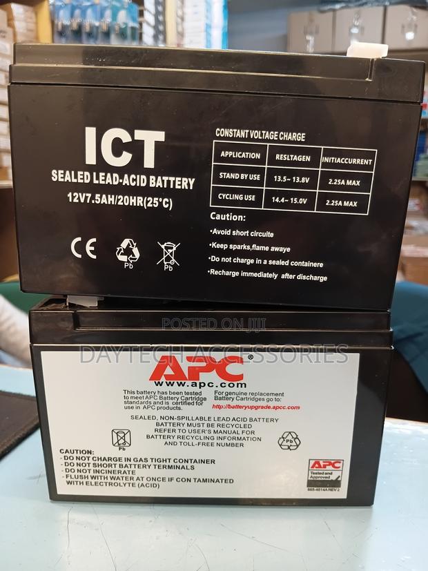 APC 12v 7.2ah Ups Battery - Black