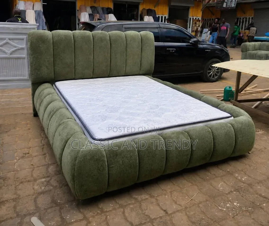Olive Green 5x6 Bubble Bed