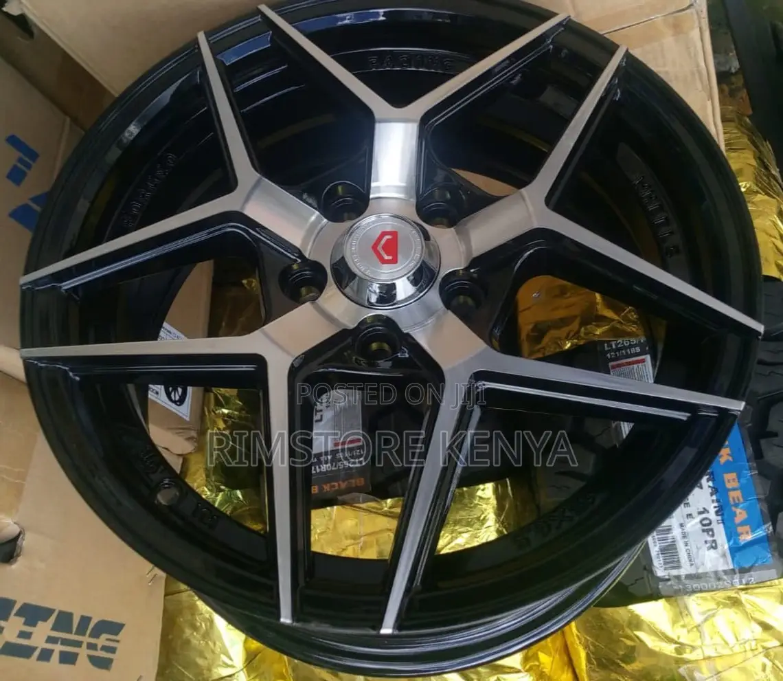 Size 15 Black Silver, Premio, Subaru, Toyota Sianta, Full Set.