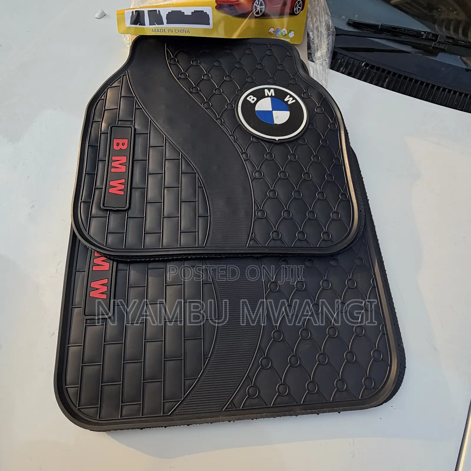 Heavy BMW Branded Car Floor Mats for 5 Seater Car