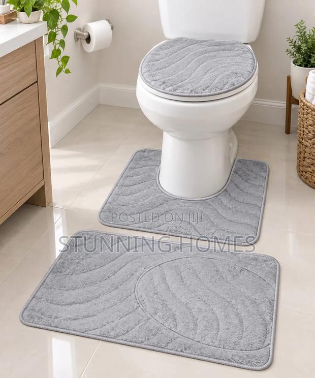 3 Piece Toilet  Mats - thumbnail 2