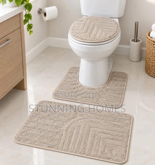 3 Piece Toilet  Mats - thumbnail 3
