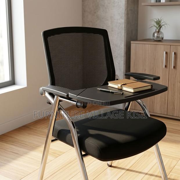 Foldable Chair With Writing Pad - thumbnail 2