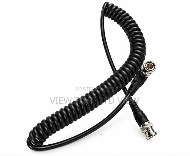 SDI Right-Angle Coiled Cable – 90° BNC Male to Male 3g/Hd-Sdi 1080P