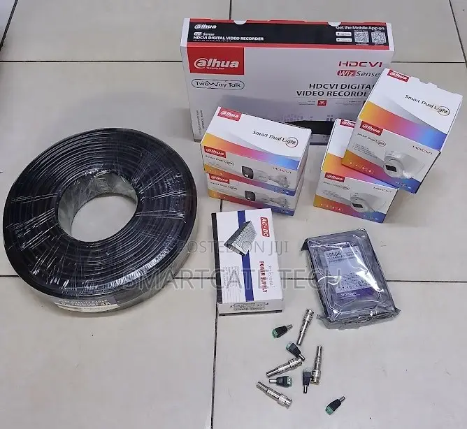 Dahua 4 Camera Full Color CCTV Kit With Remote Mobile Access