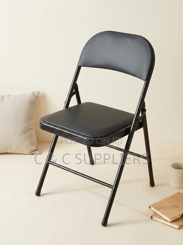 Black Folding Lecture Chair. - thumbnail 4