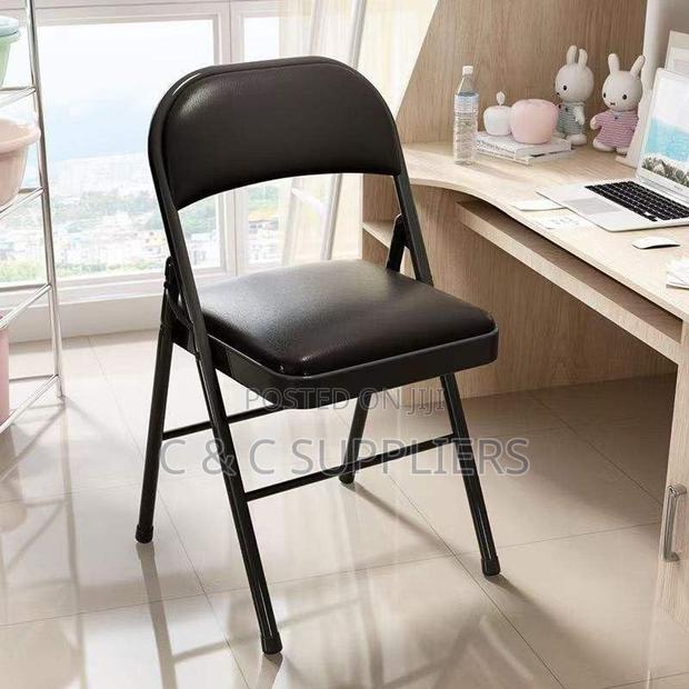 Black Folding Lecture Chair. - thumbnail 2