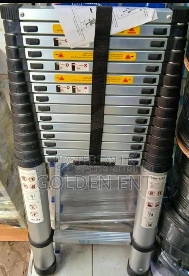 Telescopic Aluminum Ladder 3.8m/Quality Telescopic Ladder