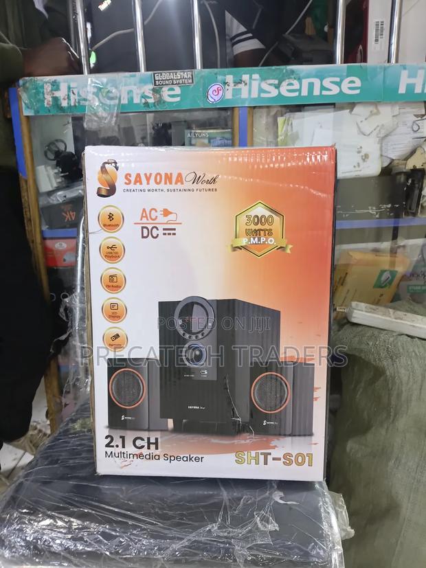 Sayona 2.1CH Subwoofer Speaker – Bluetooth Remote