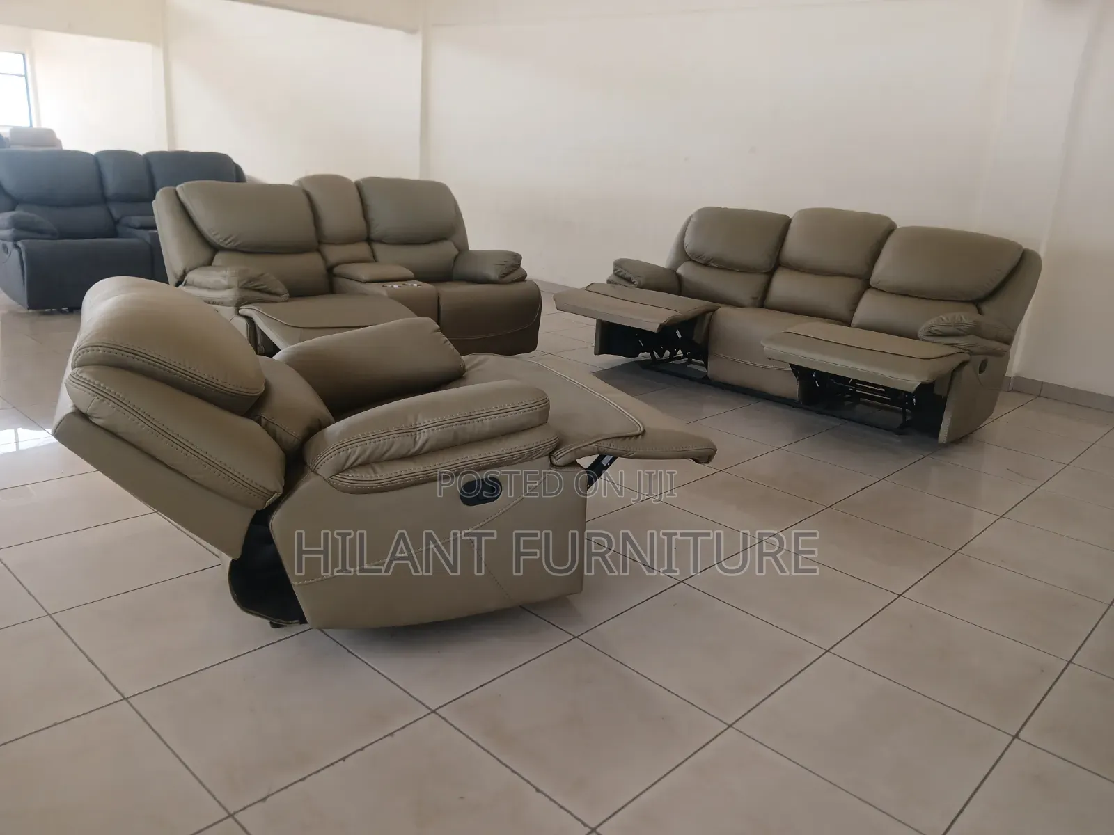 King Size 6-Seater Luxury Recliner Sofa Set – 3+2+1