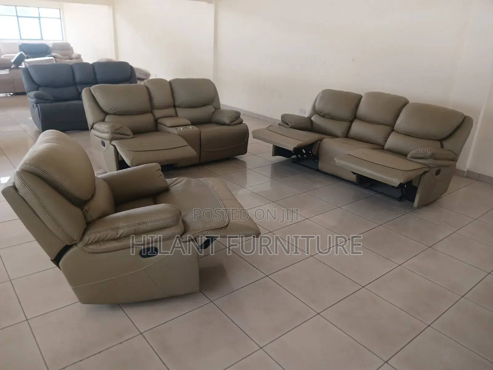 King Size 6-Seater Luxury Recliner Sofa Set – 3+2+1