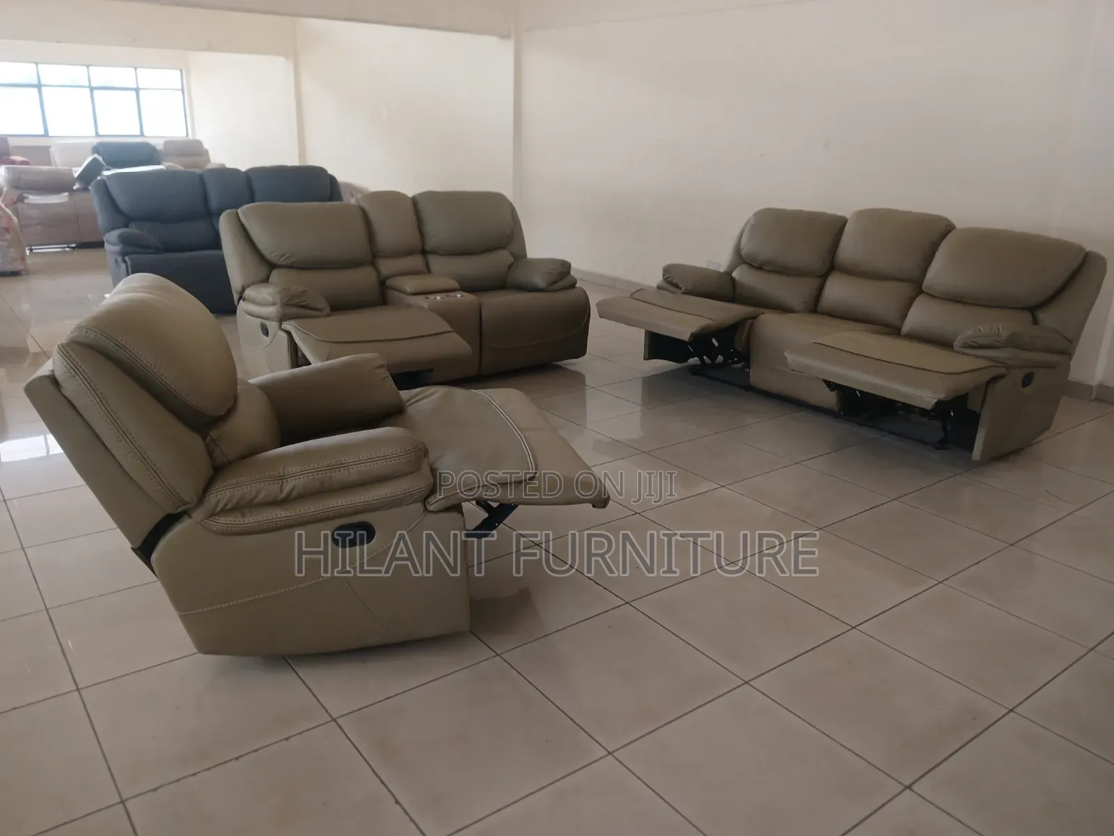 King Size 6-Seater Luxury Recliner Sofa Set – 3+2+1