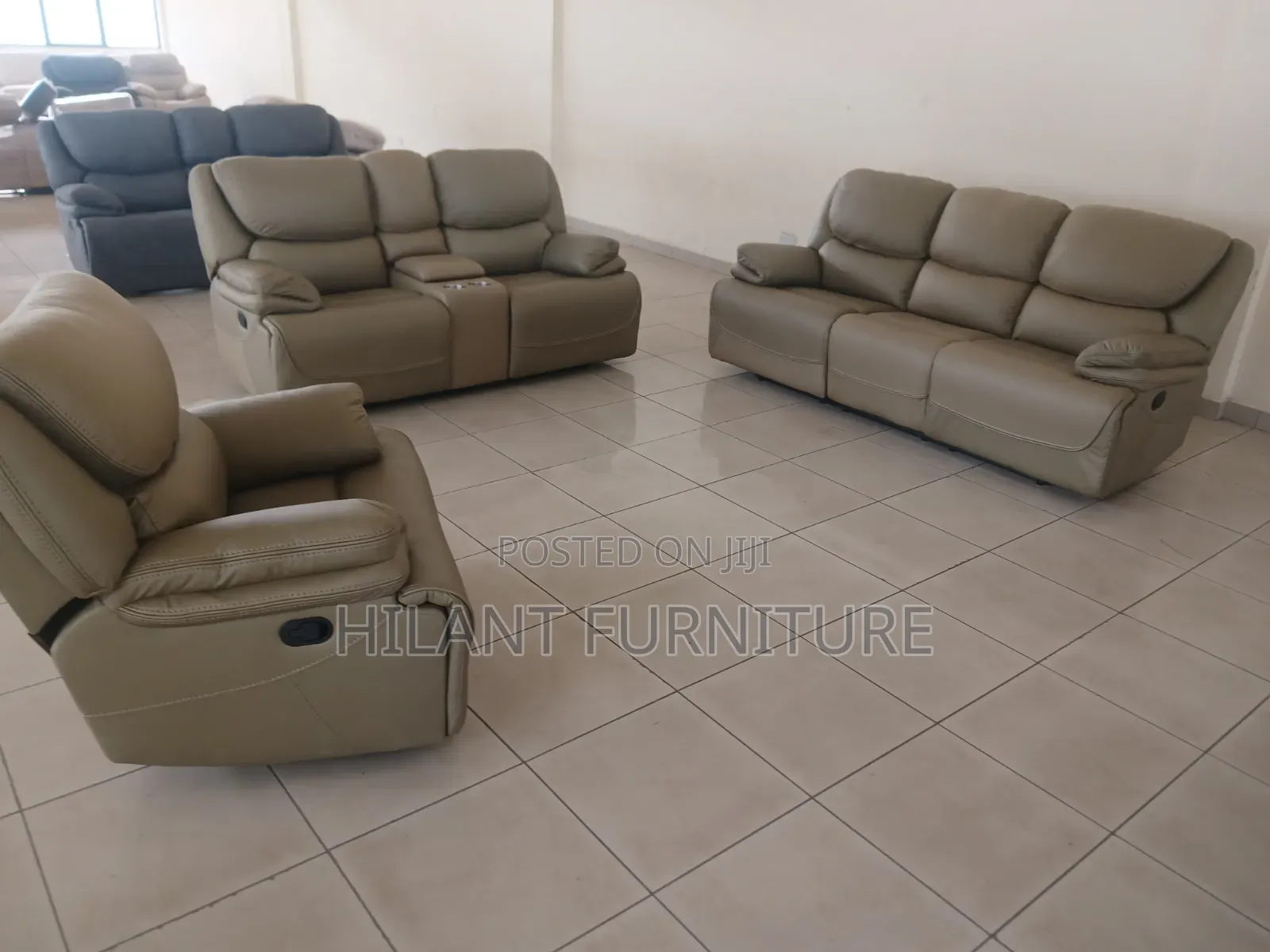 King Size 6-Seater Luxury Recliner Sofa Set – 3+2+1