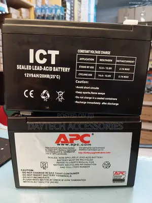 APC UPS ICT Sealed Lead-Acid Battery at 12V 9Ah/20hr.