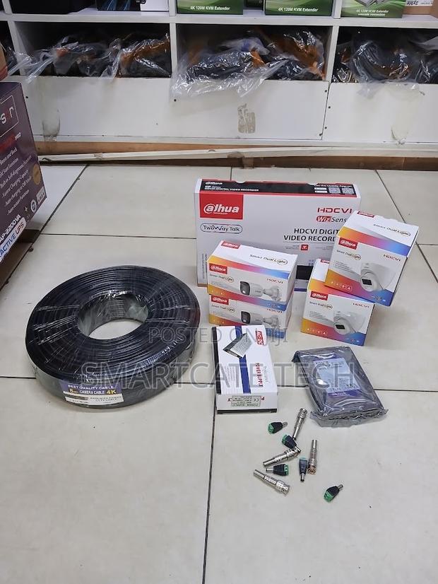 4CH Dahua Full Color CCTV Camera Kit – HD Remote Surveillance