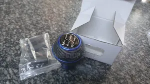 Sphericak Ball Shape 5speed Knob With Blue Ring Carbon Fiber