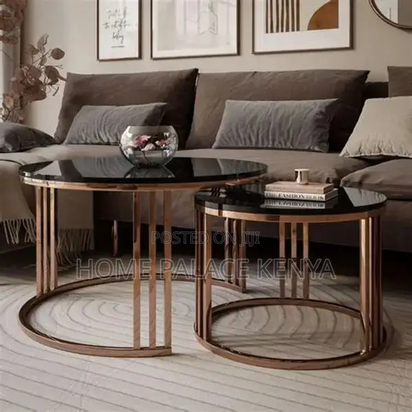 Coffee Table; Modern Nesting Coffee Table for Living Room Interiors