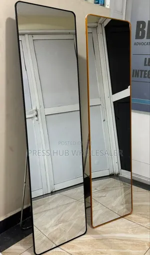 146*36*5 Mini Linglong Full Length Dressing Mirror Black