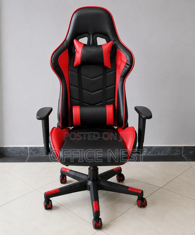 Gaming Chair With Footrest Lumbar Support – Reclining Racing Chair