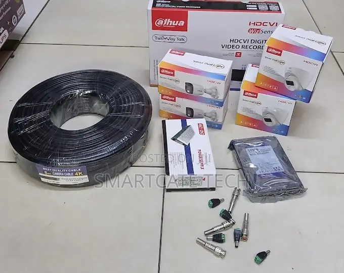 Dahua 4 Channel Full Color CCTV Kit withRemote Access