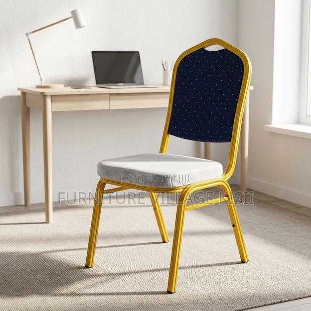 Blue Stackable Conference Chair - thumbnail 16