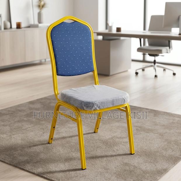 Blue Stackable Conference Chair - thumbnail 5
