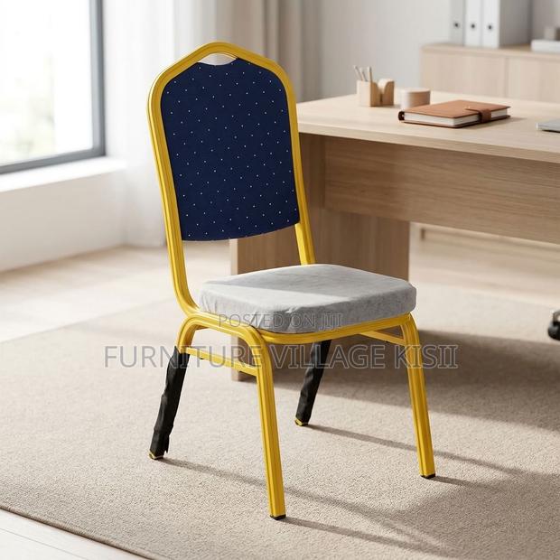 Blue Stackable Conference Chair - thumbnail 15