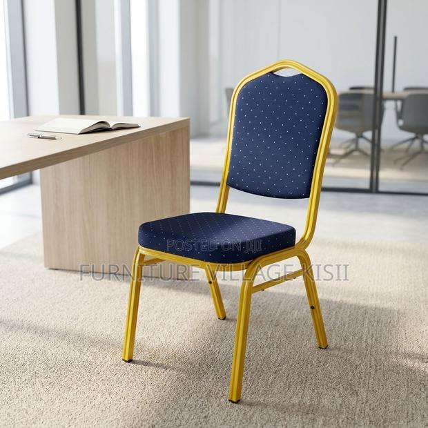 Blue Stackable Conference Chair - thumbnail 8