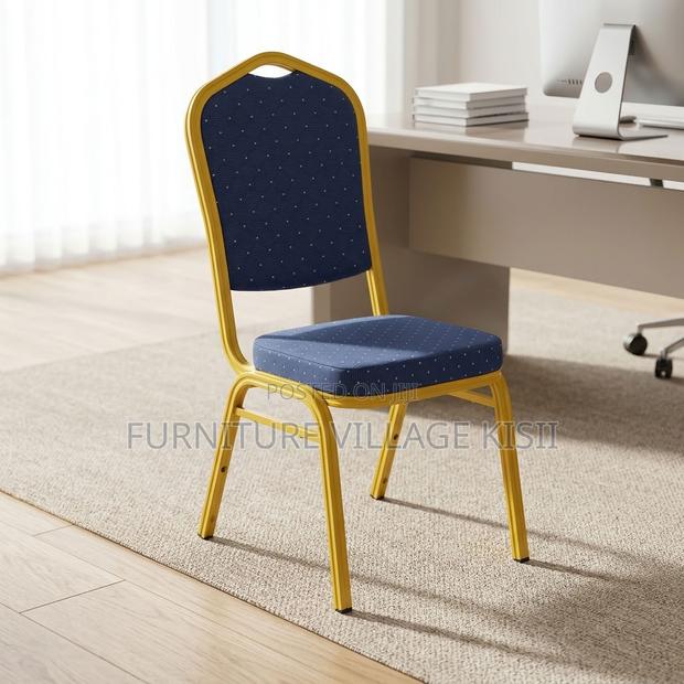 Blue Stackable Conference Chair - thumbnail 9