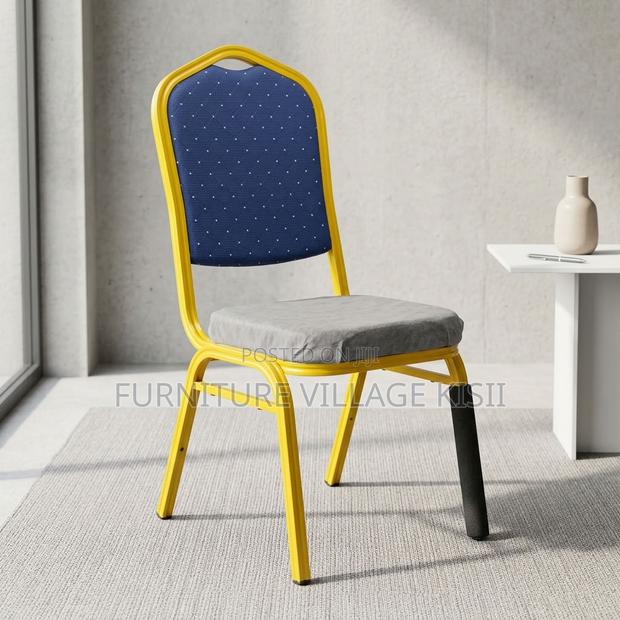 Blue Stackable Conference Chair - thumbnail 14