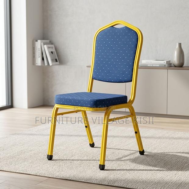 Blue Stackable Conference Chair - main view