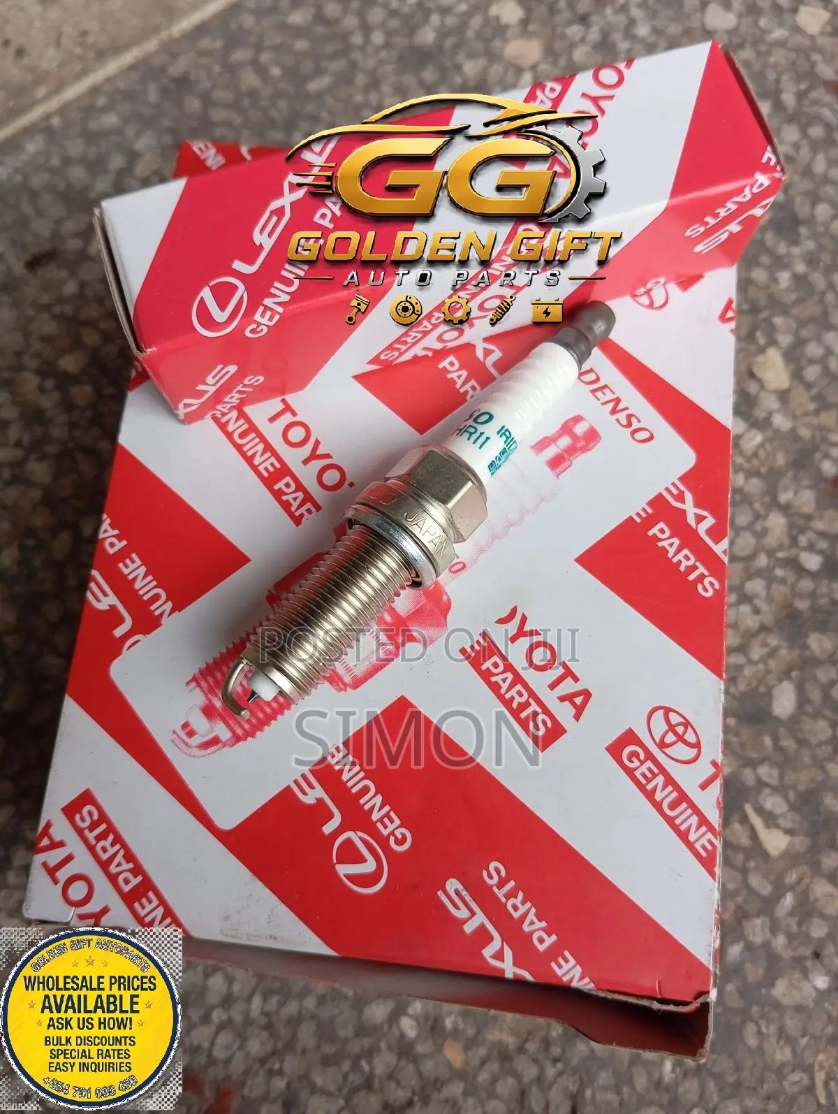 Toyota Genuine Iridium Spark Plugs (12mm Thread) 1.1mm Gap)