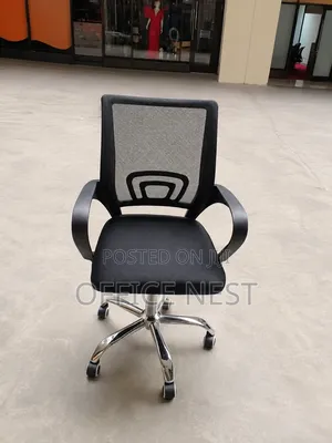 Ergonomic Mesh Office Chair With Armrests Chrome Base