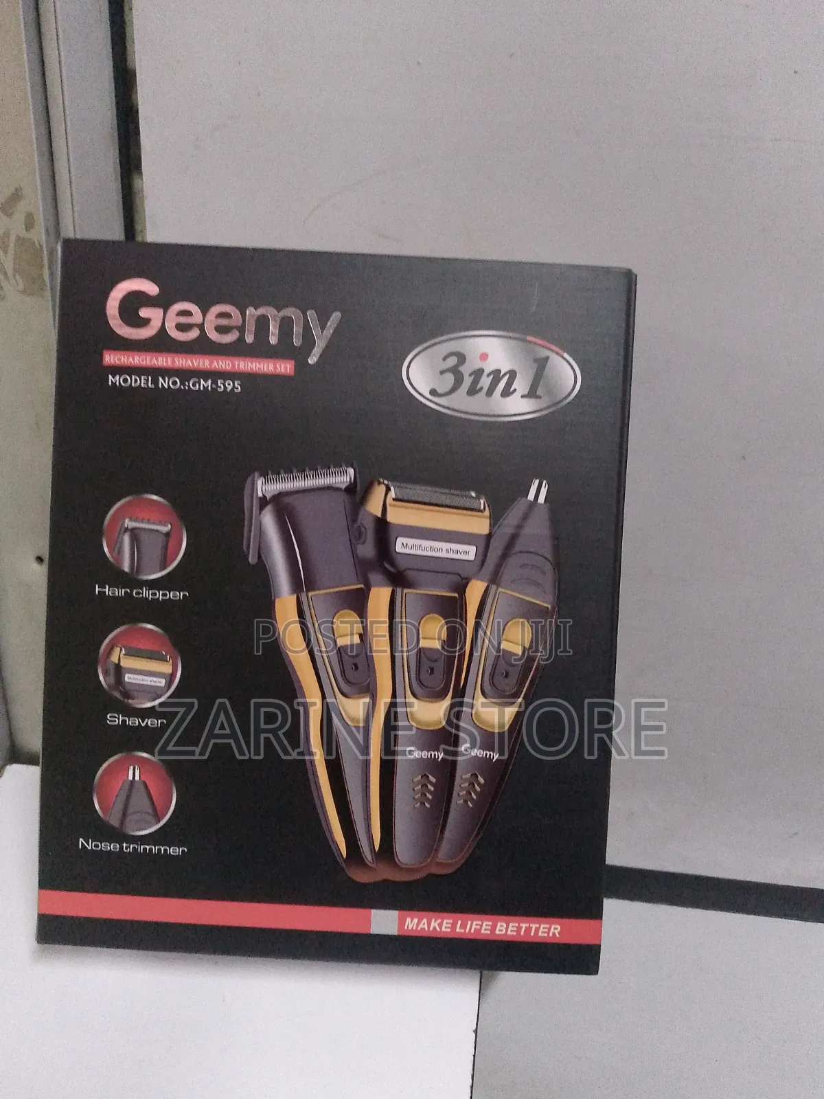 Geemy Rechargeable Shaver and Trimmer Set